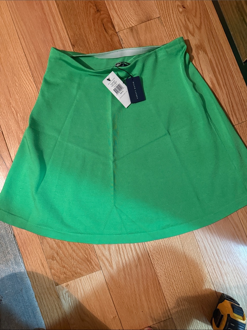 Ralph Lauren Green A-Line Skirt -size Medium NWT waist 14 inches length 19”